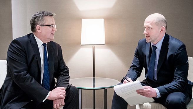 Prezydent Bronisław Komorowski podczas wywiadu dla Wirtualnej Polski w Tokio