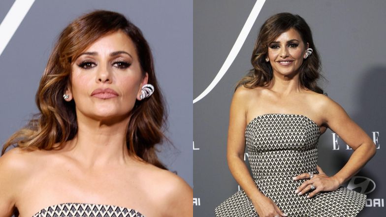 Penelope Cruz zachwyca w geometrycznej sukni na gali Elle
