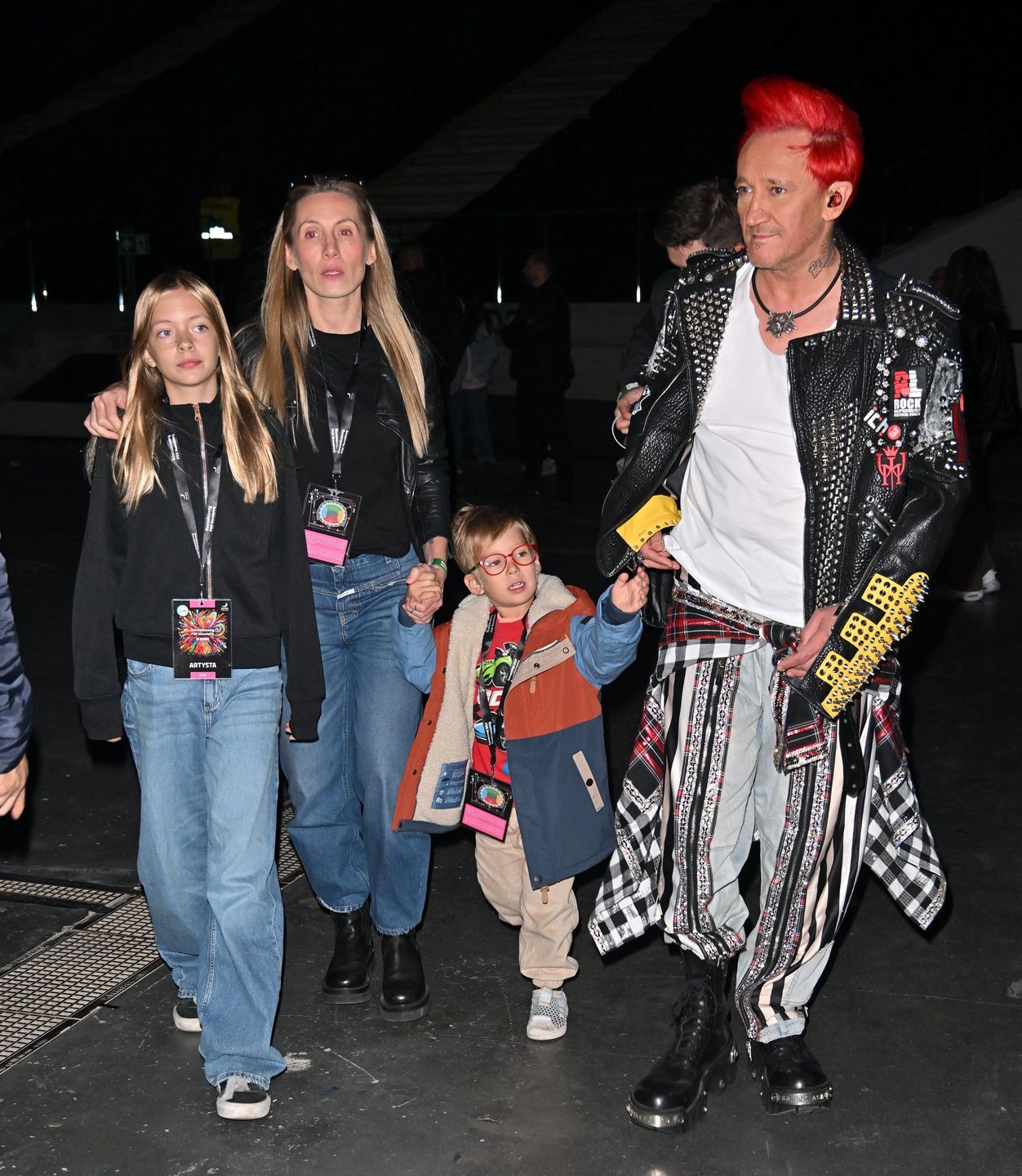 Michał Wiśniewski z rodziną