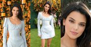 Rozpromieniona Kendall Jenner chwali się smukłą talią w sukience za 4 tysiące złotych