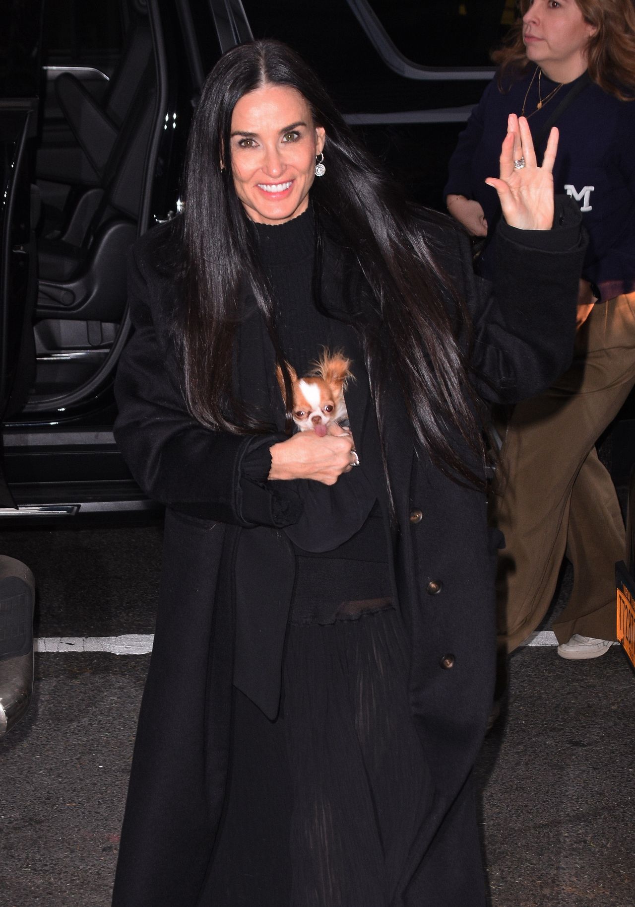 NEW YORK, NY - DECEMBER 04:  Demi Moore is seen on December 04, 2024 in New York City.  (Photo by Patricia Schlein/Star Max/GC Images)