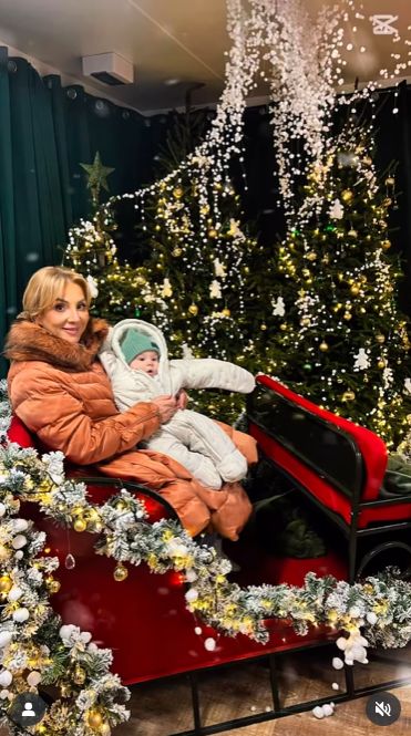 Danuta Martyniuk z wnukiem