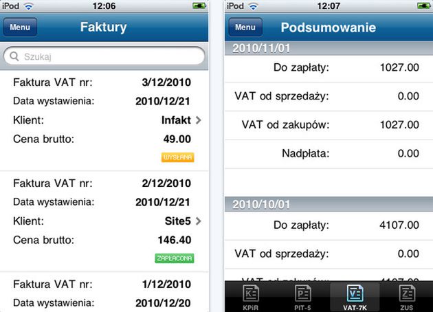 Aplikacja InFakt pomoże ci wystawiać faktury na iPhonie 2