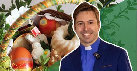 Ksiądz podpowiada, co włożyć do koszyczka. "Jak czegoś zabraknie, to tragedii nie ma"