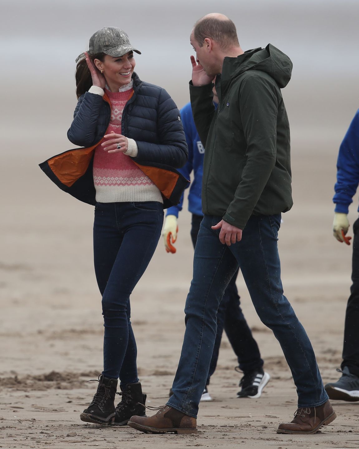 The Duke and Duchess of Cambridge after land yachting on the beach at St Andrews. Picture date: Wednesday May 26, 2021. (Photo by Andrew Milligan/PA Images via Getty Images)