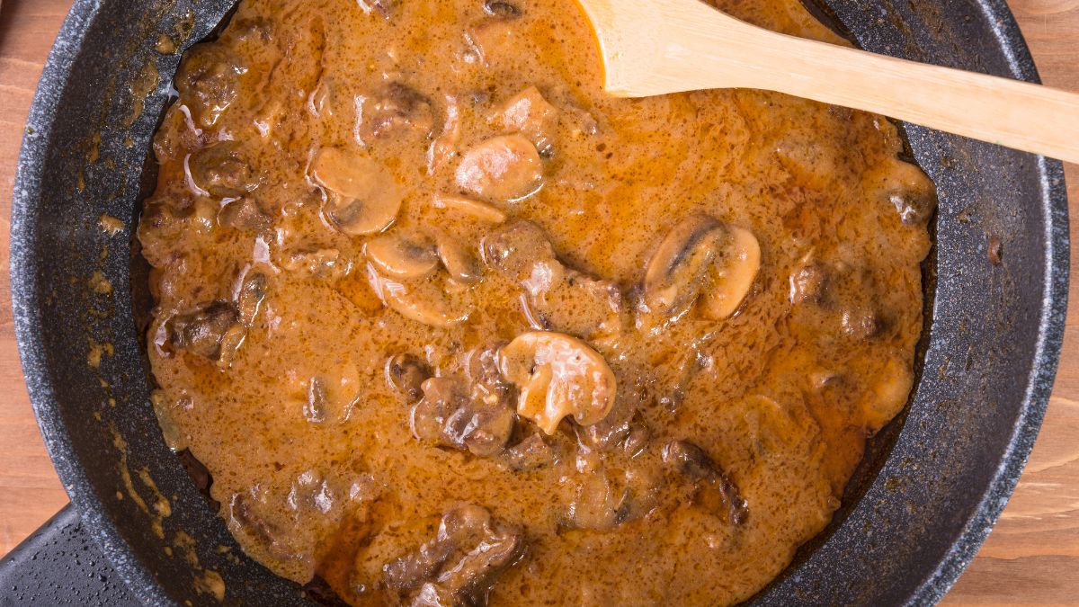 Na imprezy gotuję gulasz grzybowy. 