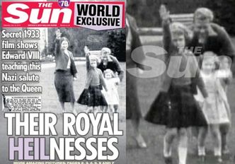 Skandal w Wielkiej Brytanii: 7-letnia królowa Elżbieta II... "HAJLUJE"!