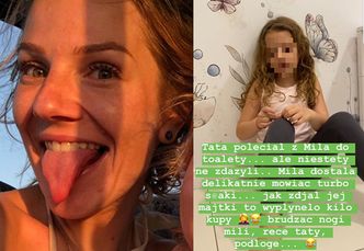 Hanna Zborowska-Neves śmieje się z... rozwolnienia córki na Instagramie: "Dostała TURBOS*AKI, WYPŁYNĘŁO KILO KUPY"