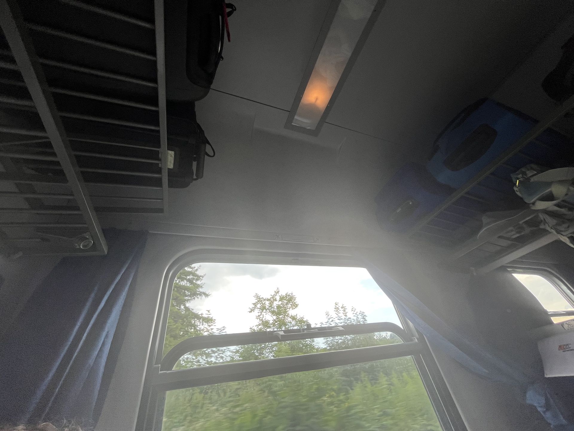 Całą podróż z Zakopanego do Gdańska musiało być szeroko otwarte okno