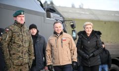Andrzej Duda na granicy z Białorusią. Mówił o "ponawiających się atakach"