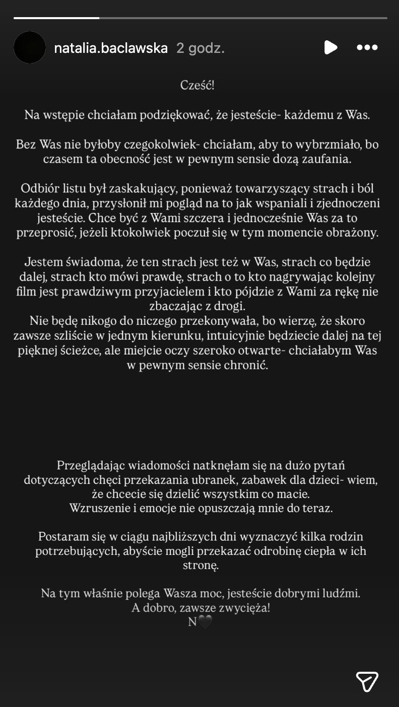 Oświadczenie partnerki Łukasza Litewki