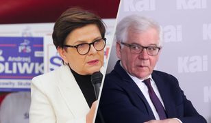 Ostre słowa Czaputowicza. Szydło: żałosne próby