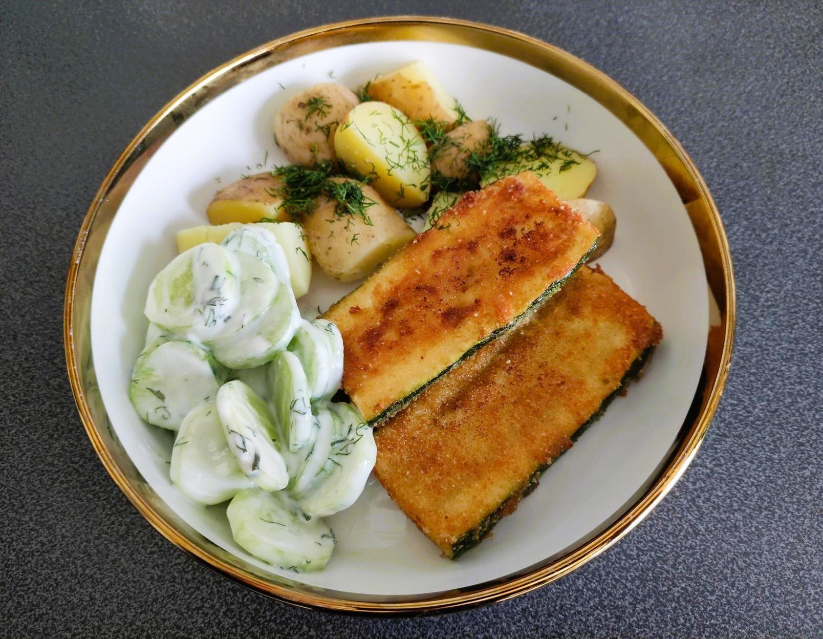 Smażona cukinia w panierce