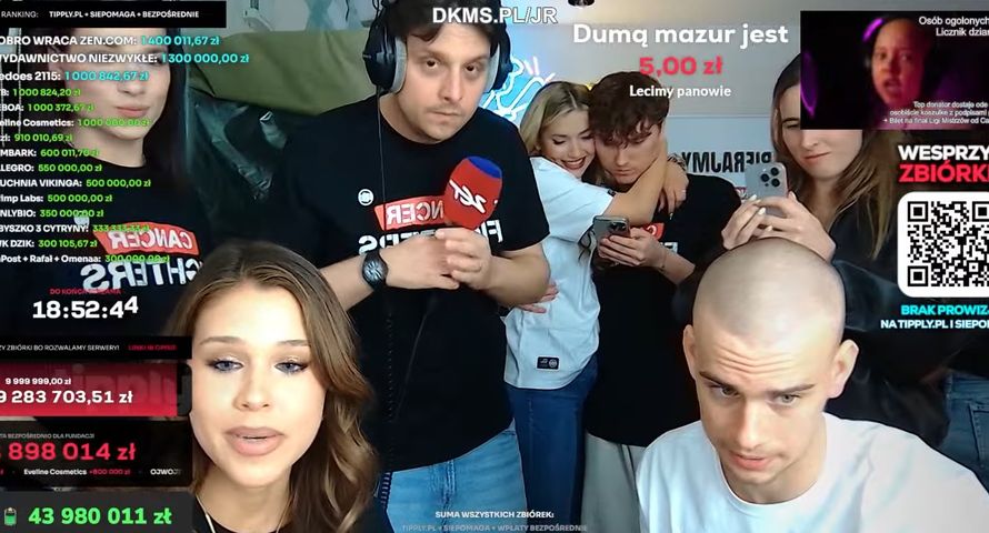 Fenomenalna zbiórka na walkę dzieci z rakiem. Pomagają znane osoby, pękają kolejne miliony