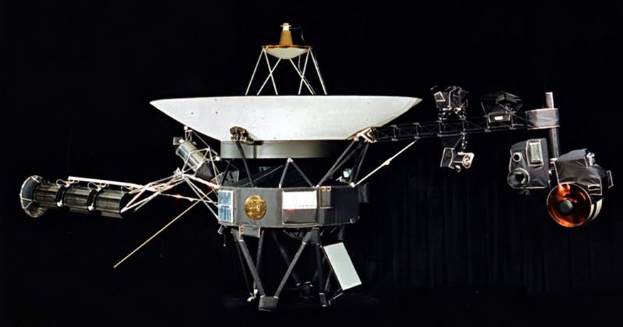 Voyager 1 - zdjęcie z testów sondy przed jej wystrzeleniem.