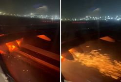 Silnik samolotu w ogniu. Pasażerowie najpierw usłyszeli huk