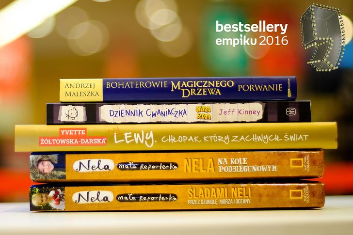 Bestsellery Empiku 2016 - nominacje wśród książek i filmów dla dzieci