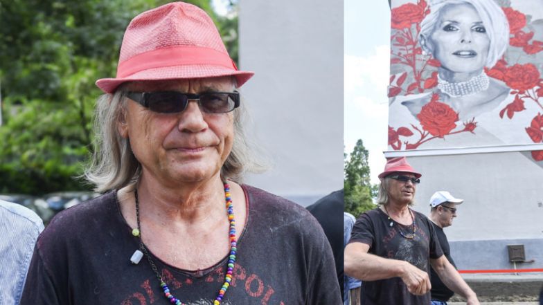 Synowie i nowa partnerka Kamila Sipowicza nie przyszli na odsłonięcie muralu z Korą