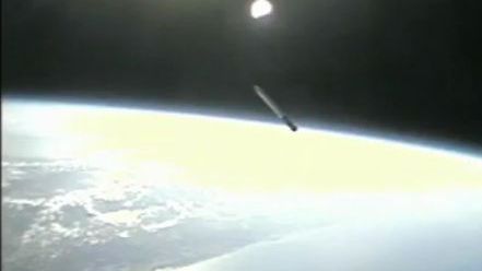 Niesamowity widok z odrzuconego członu rakiety [wideo] 1