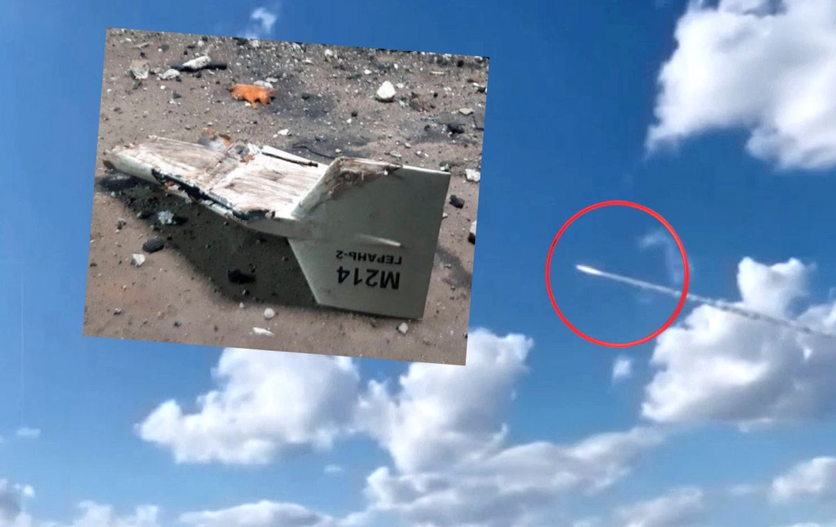 Moment ataku Ukrainy na irańskie drony bojowe używane przez Rosjan