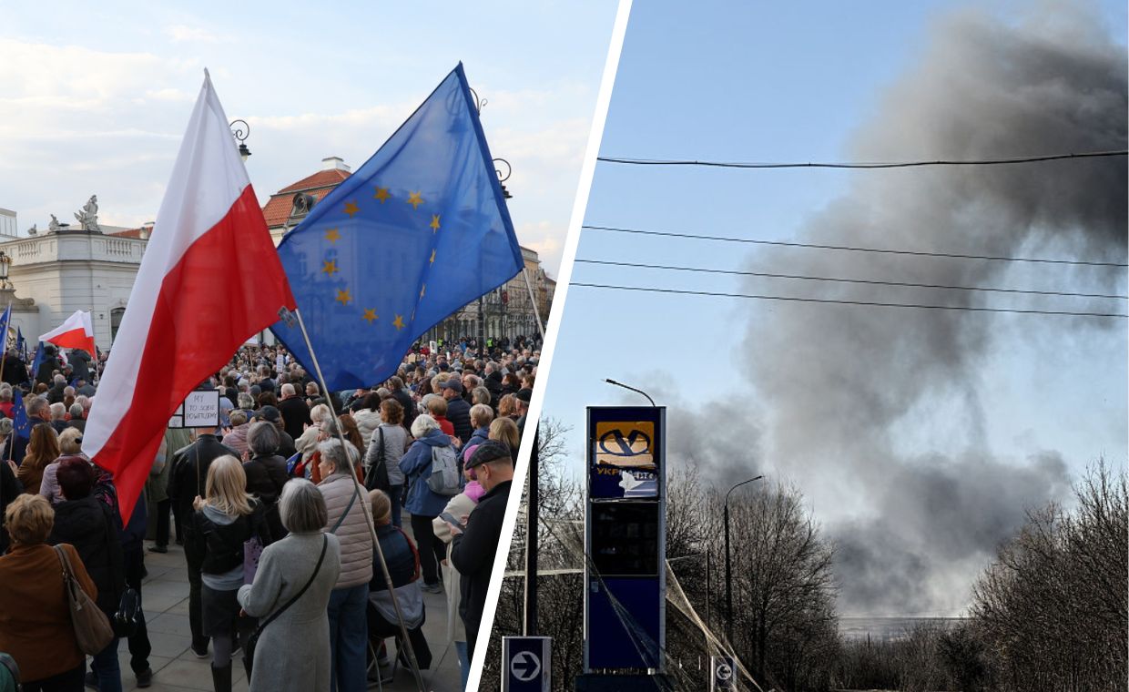 Ataki dronów i protesty - skrót dnia