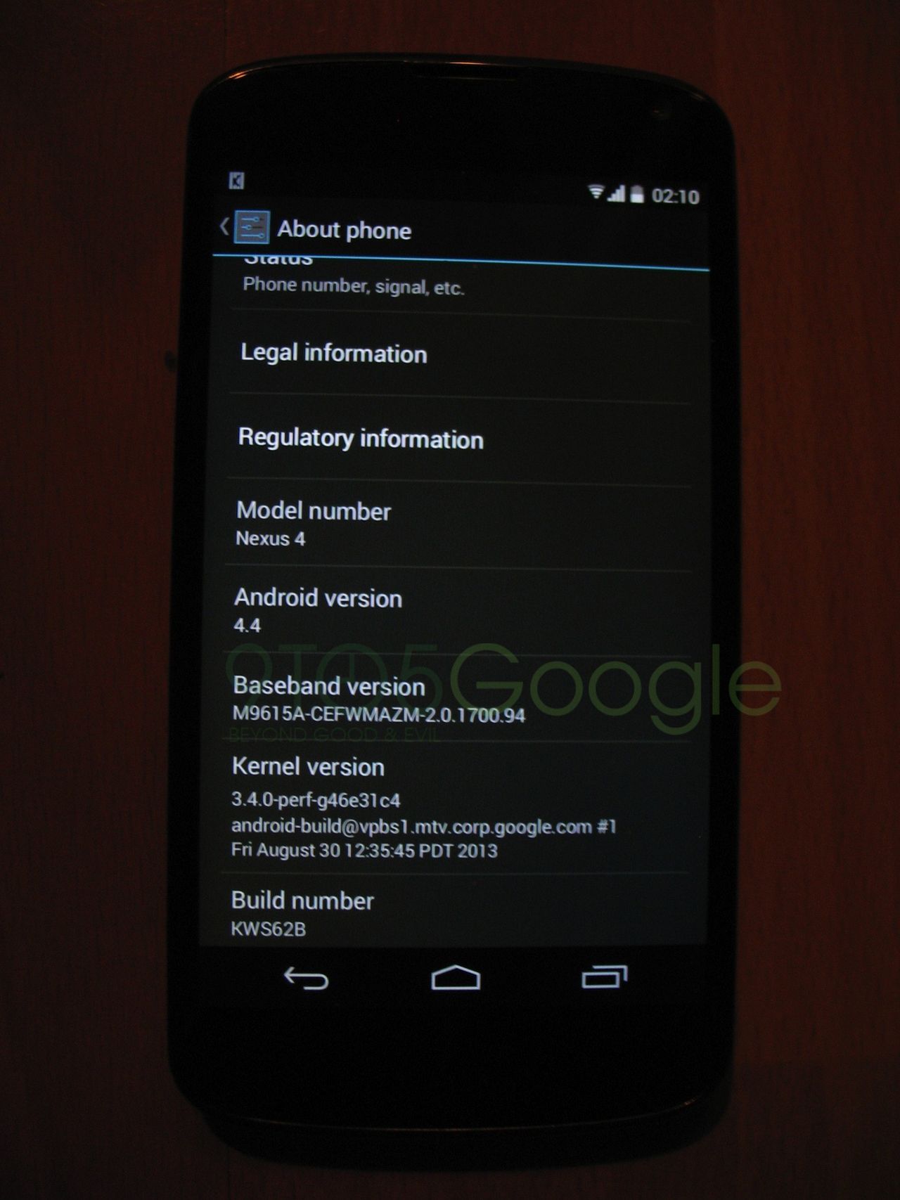 Android 4.4 KitKat (fot. 9to5google.com)