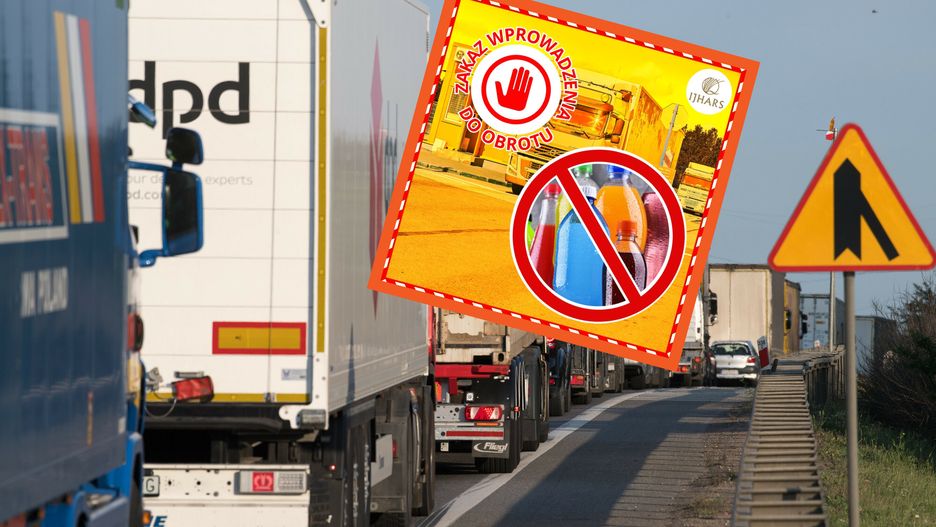 Napoje z Ukrainy zatrzymane