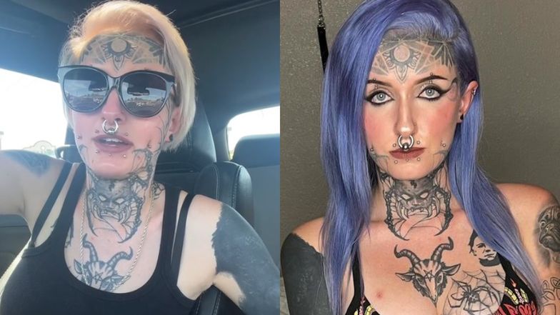 Tiktokerka nie dostała pracy w sklepie z powodu "demonicznych" tatuaży na twarzy i szyi. "Nie rozumiem takiego podejścia"