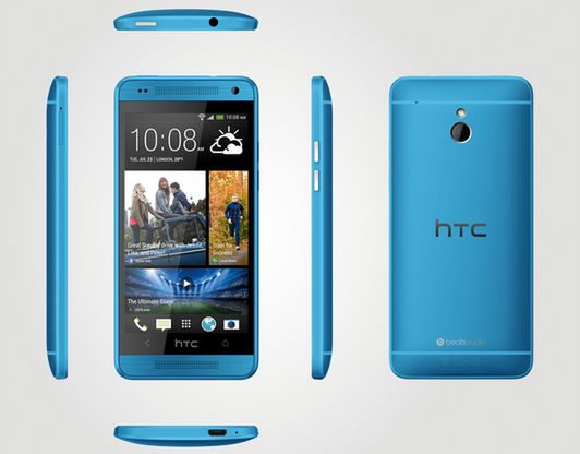 HTC One Mini w błękitnym kolorze
