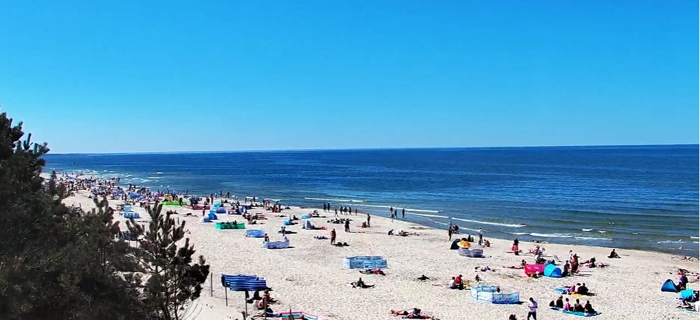Ujęcia z plaży w Krynicy Morskiej