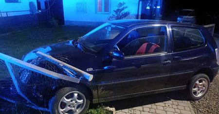 Wjechał w płot. Stracił volkswagena
