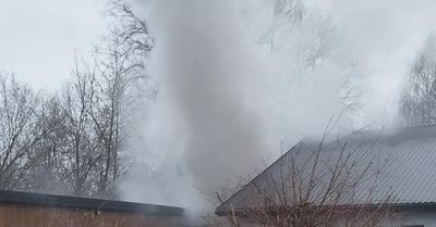 Poranny pożar w Goździelinie [Foto]