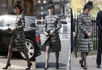 Elegancka Kate Middleton z Williamem i Harrym oddają hołd ofiarom zamachu w Londynie (ZDJĘCIA)