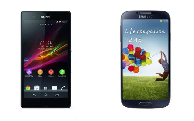 Sony Xperia Z i Samsung Galaxy S4