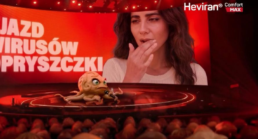 Lady Opryszczka reklamuje Heviran Complex Max