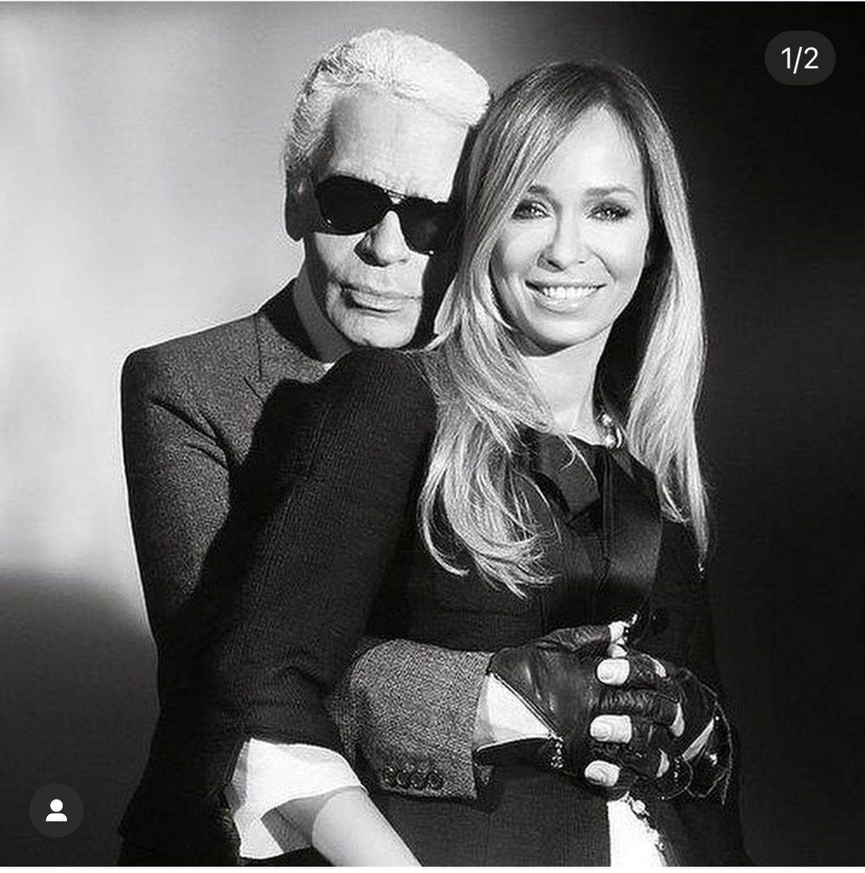 Joanna Przetakiewicz i Karl Lagerfeld