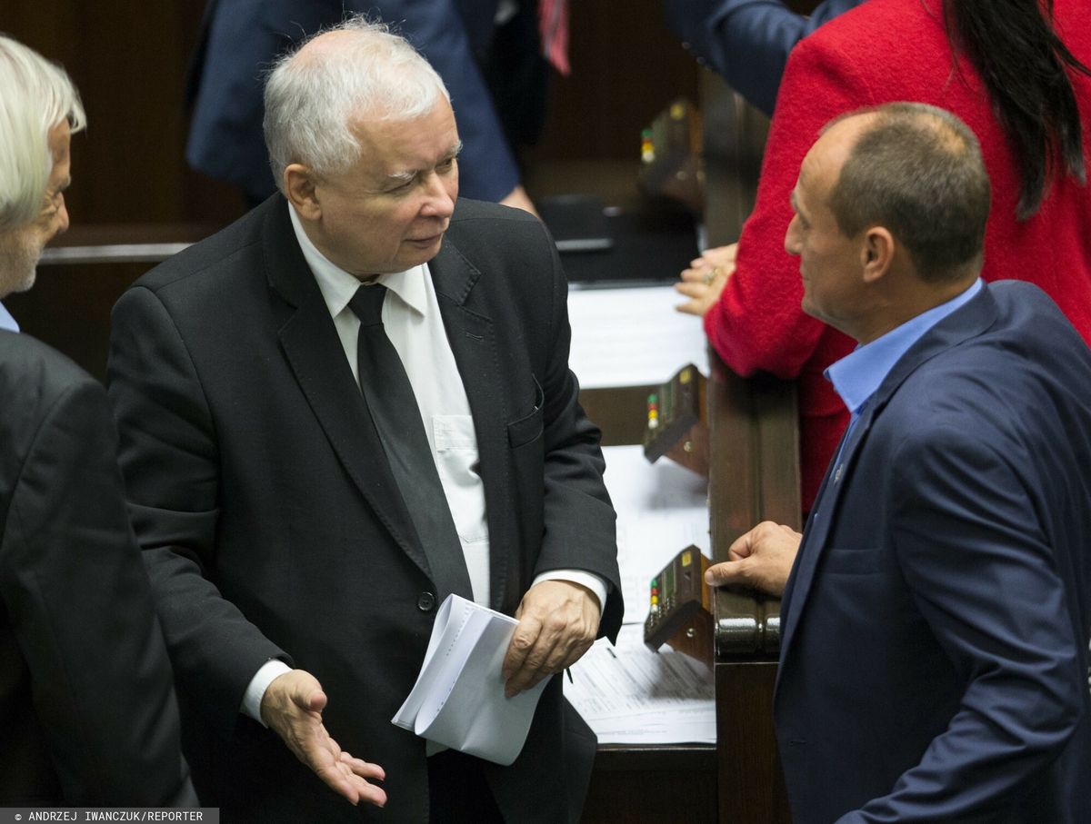 Jarosław Kaczyński i Paweł Kukiz