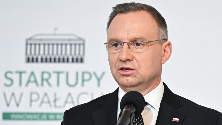 Warszawa, 09.05.2024. Prezydent RP Andrzej Duda na wydarzeniu "Startupy w Pałacu. Innowacje w rolnictwie" w Pałacu Prezydenckim w Warszawie, 9 bm. Wydarzenie ma na celu ukazanie roli startupów w procesie tworzenia innowacji dla sektora rolno�spożywczego. (aldg) PAP/Radek Pietruszka