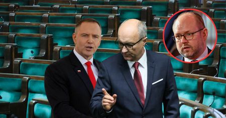 "Postkomunistyczny uśmiech" Czarzastego. Czeka go konflikt z Nawrockim