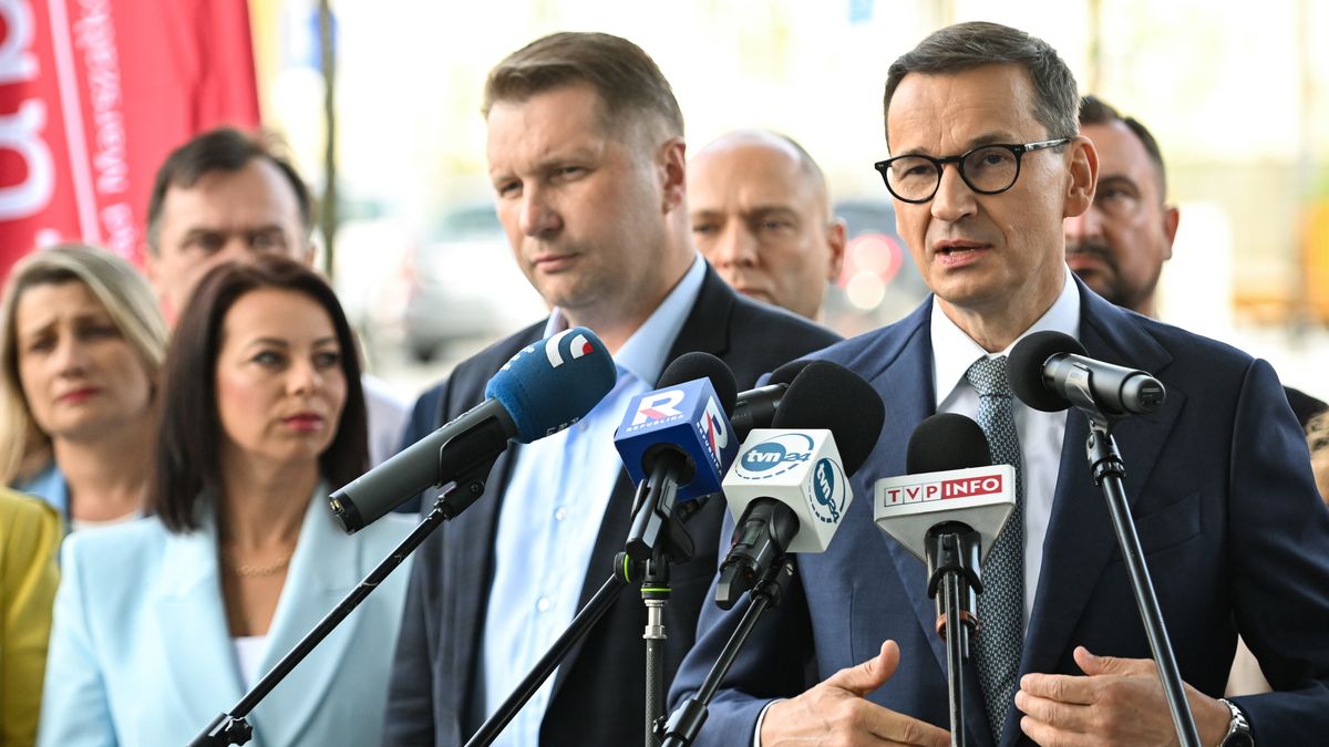 Mateusz Morawiecki i Przemysław Czarnek. Zdjęcie z 2024 r.