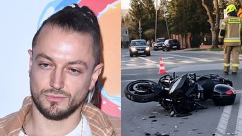 TYLKO NA PUDELKU: Policja wyjaśnia okoliczności wypadku w Słomczynie. "Nie wskazujemy, kto był sprawcą". Stan motocyklisty nie pozwala na przesłuchanie