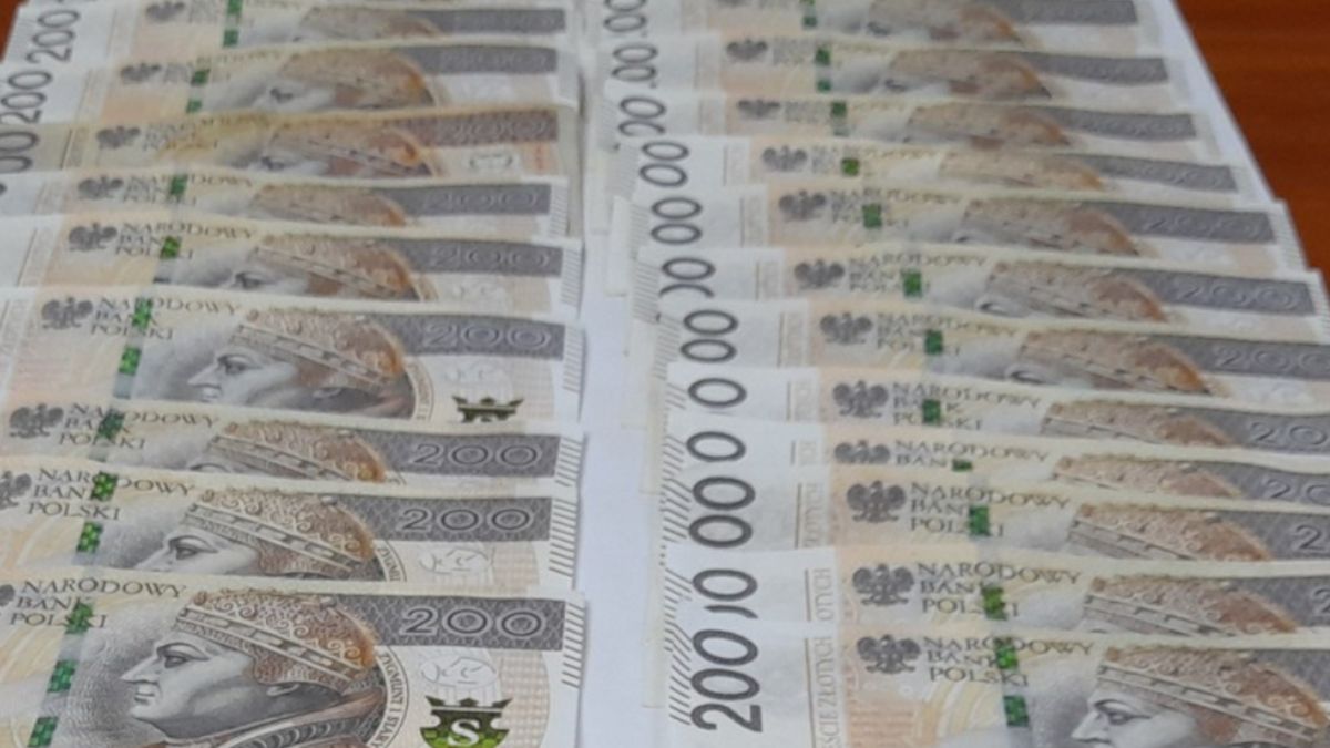 Znaleziona gotówka.