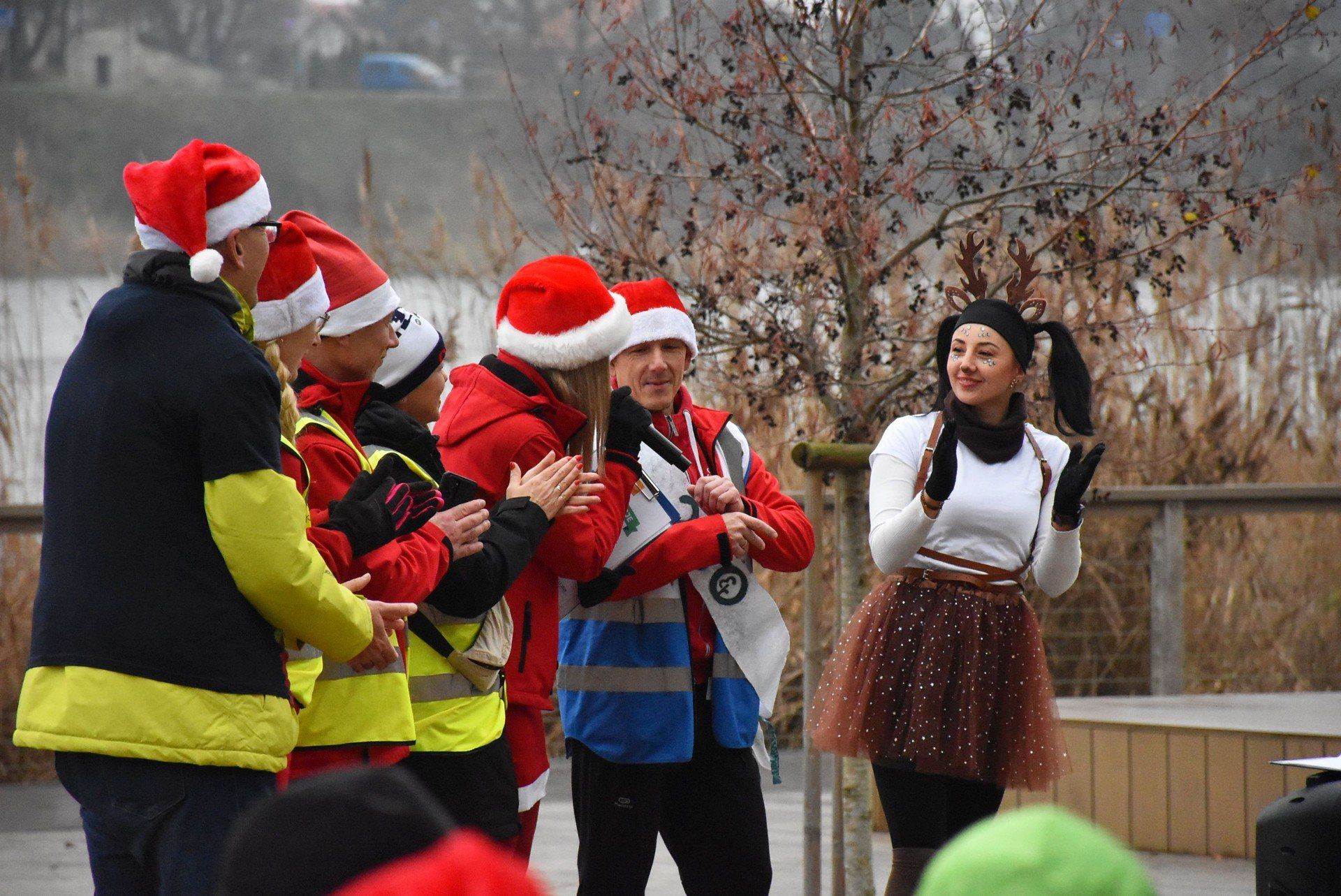 Mikolajki na bulwarze w Malborku, czyli kolejny parkrun