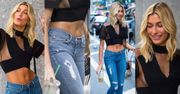 Brzuch Hailey Baldwin w drodze na casting Victoria's Secret