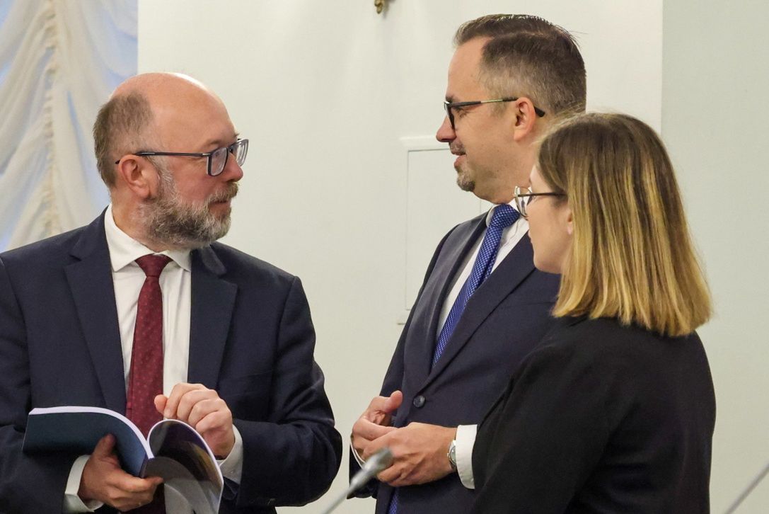 Od lewej: Michał Czarnik, Marcin Horała, Paulina Matysiak