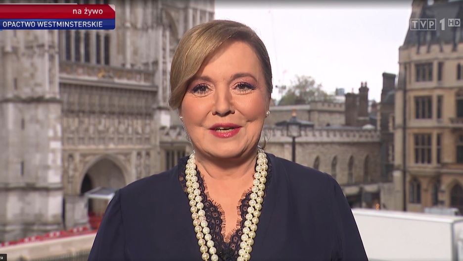 Danuta Holecka poprowadziła program z Londynu