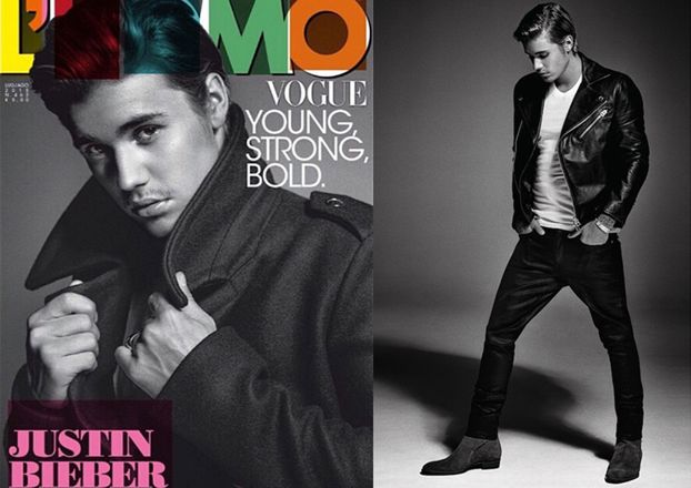 Justin Bieber na okładce "L'Uomo Vogue"! (ZDJĘCIA)