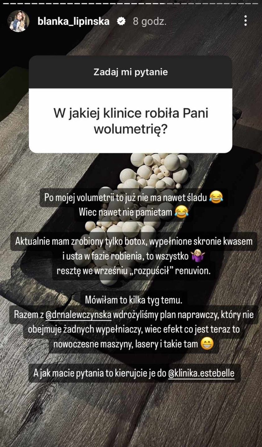 Blanka Lipińska ujawnia, jakim zabiegom się poddała