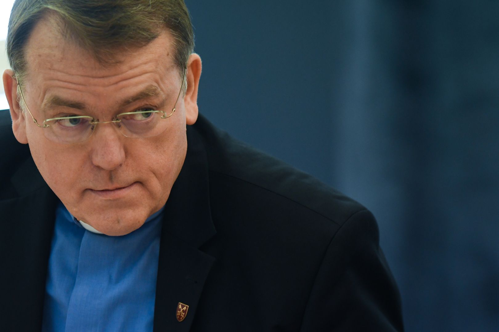 Dariusz Oko, a Polish priest and philosopher, seen during the open debate 'LGBT ideology and gender. Experience EU countries and EU policy', inside the Pontifical University of John Paul II in Krakow.On Monday, December 9, 2019, in Krakow, Poland. (Photo by Artur Widak/NurPhoto via Getty Images)