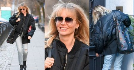 Promienna Agnieszka Woźniak-Starak przemierza ulice Warszawy z torebką za 18 tysięcy (ZDJĘCIA)